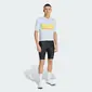 adidas Tempo Neo Herit Fietsshirt Korte Mouwen Lichtblauw Heren
