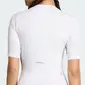 adidas Tempo Fietsshirt Korte Mouwen Wit Dames