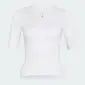 adidas Tempo Fietsshirt Korte Mouwen Wit Dames