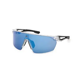 adidas Anemos Sport Zonnebril Transparant met Blue Mirror Lens