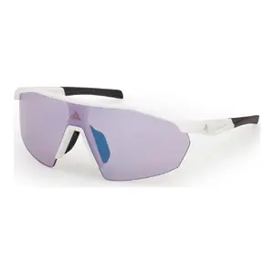 adidas Anemos Lite S Sport Zonnebril Wit met Blue Mirror Lens