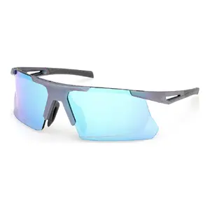 adidas Dunamis Bi Sport Zonnebril Mat Donkergroen met Blue Mirror Lens