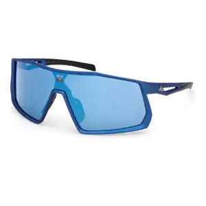 adidas Kentro Sport Zonnebril Mat Blauw met Blue Mirror Lens