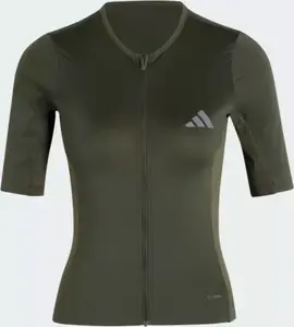 adidas Tempo Fietsshirt Korte Mouwen Groen Dames
