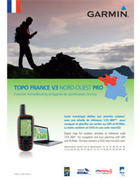 Garmin Topo Frankrijk Noordwest V3 Pro DVD