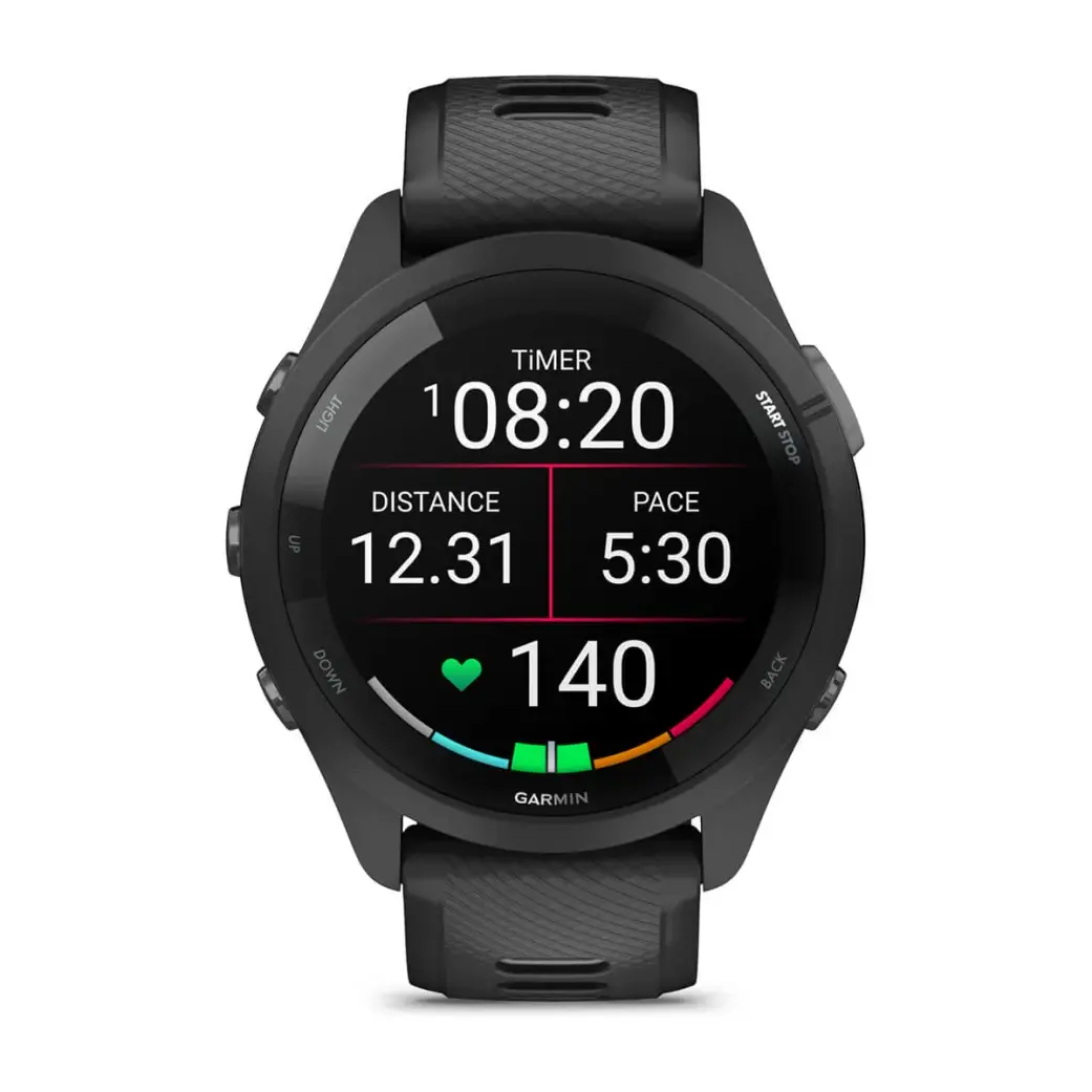 Garmin Forerunner 265 GPS Sporthorloge Zwart