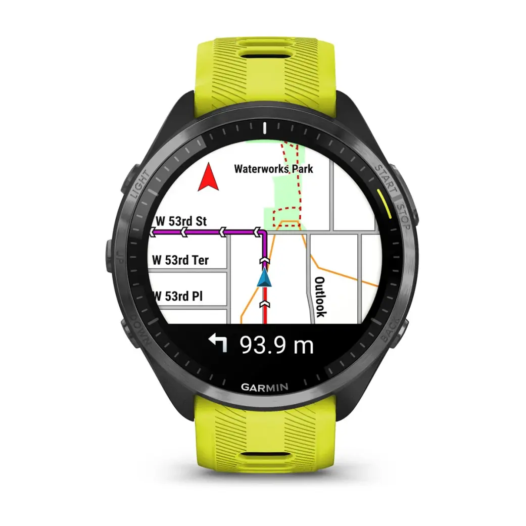 Garmin Forerunner 965 GPS Sporthorloge Geel