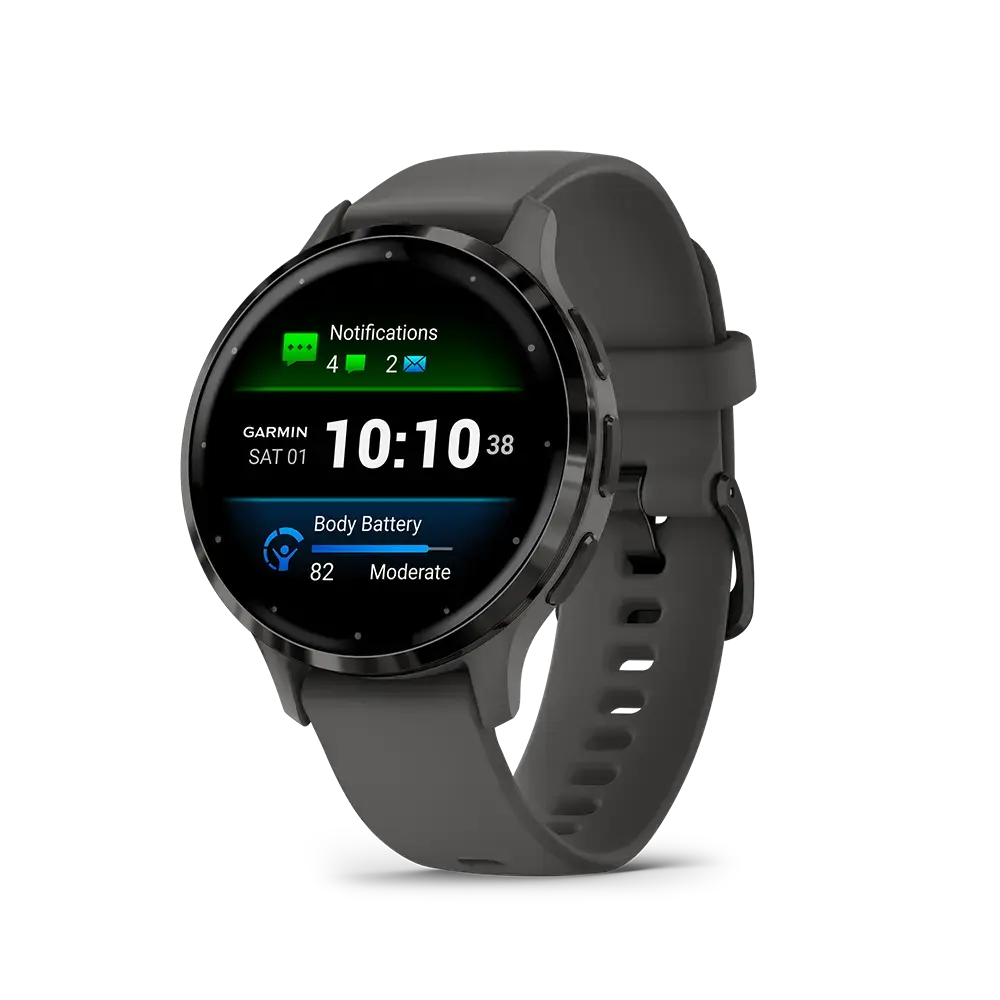 Garmin Venu 3S Wi-Fi GPS Sporthorloge Donkergrijs