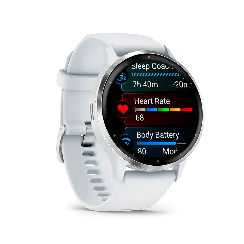 Garmin Venu 3 Wi-Fi GPS Sporthorloge Wit/Zilver