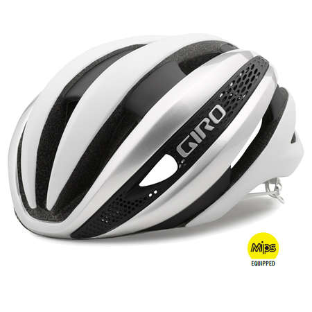 Giro Synthe MIPS Race Fietshelm Wit/Zilver