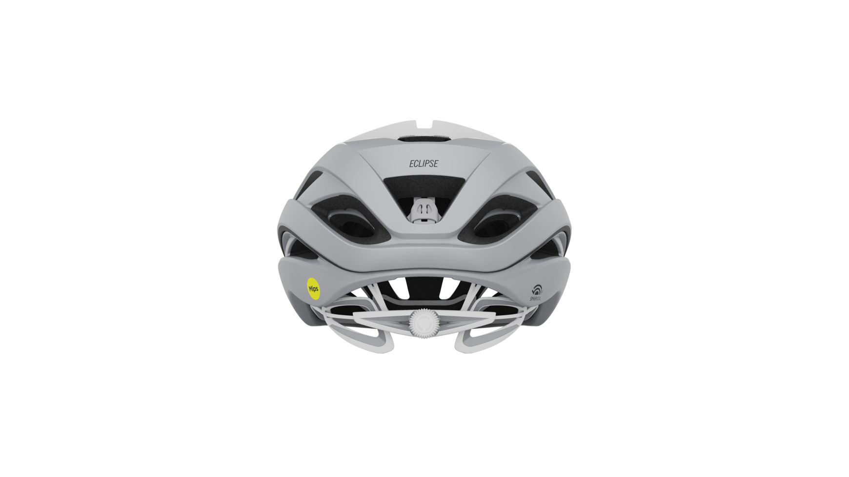 Giro Eclipse Spherical Race Fietshelm Mat Wit/Zilver