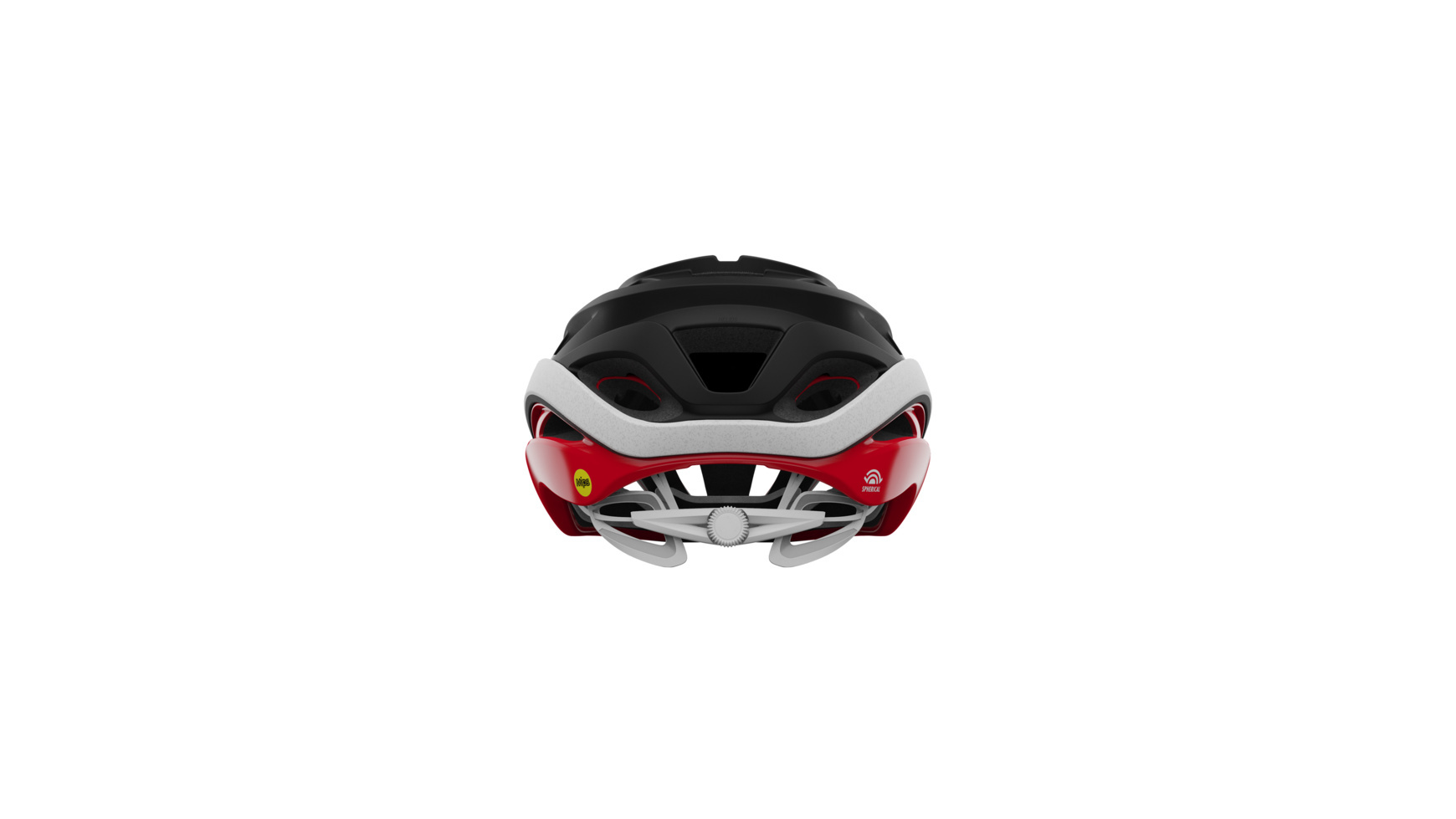 Giro Helios Spherical Race Fietshelm Mat Zwart/Rood/Wit