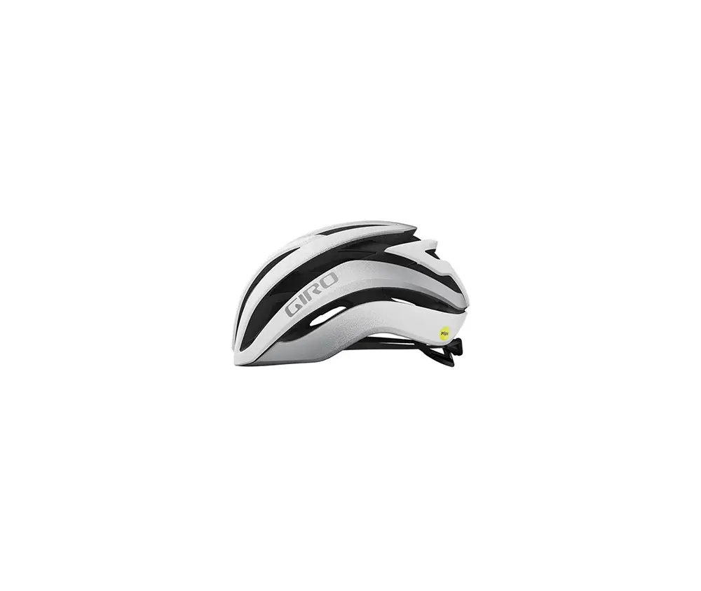 Giro Cielo MIPS Race Fietshelm Mat Wit/Zilver