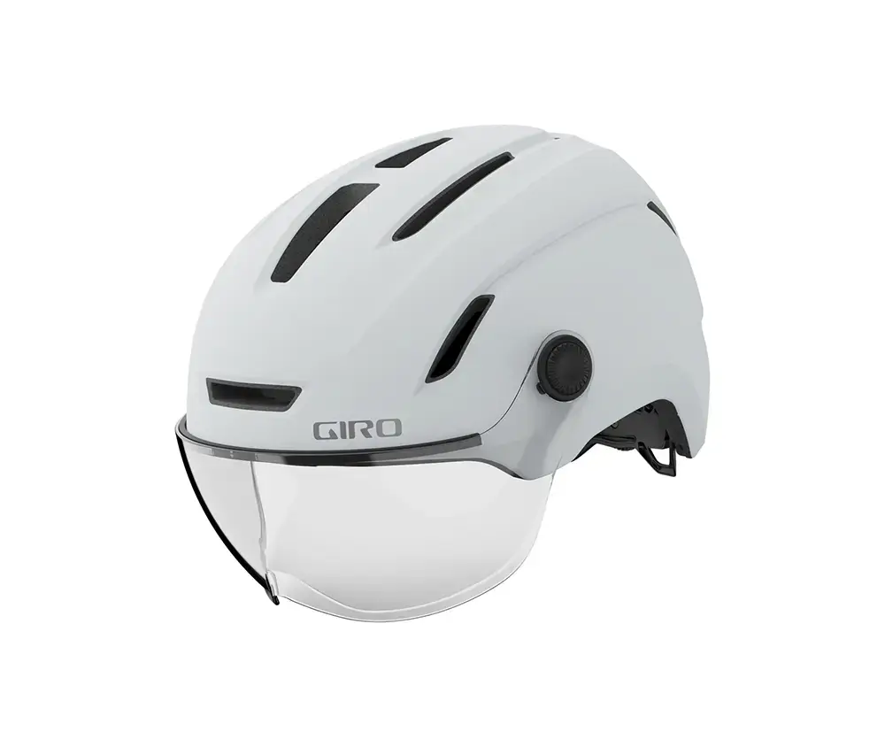 Giro Evoke LED MIPS City Fietshelm Mat Wit/Zwart
