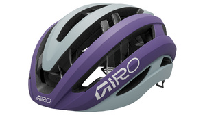 Giro Aries Spherical Race Fietshelm Mat Paars/Grijs