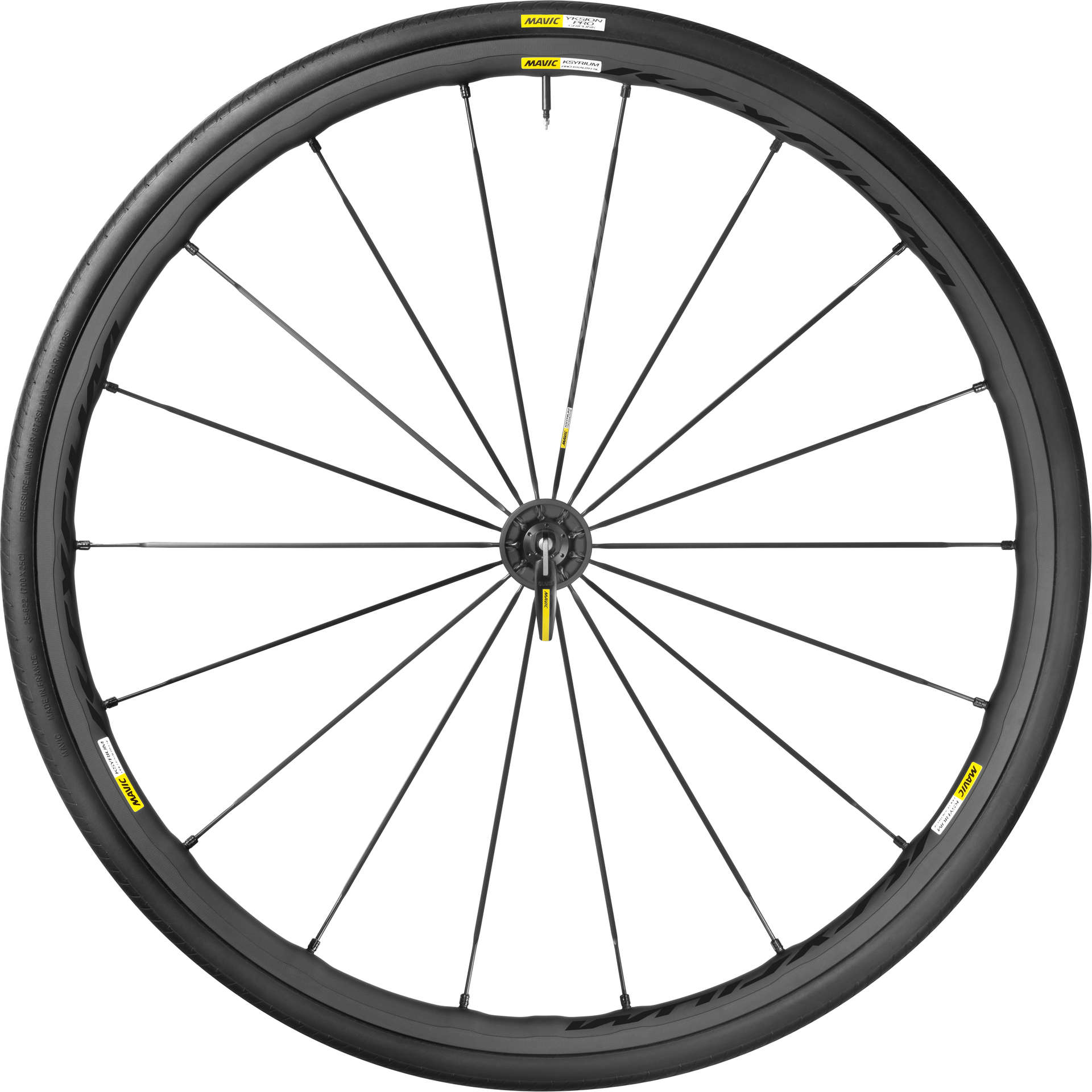 Mavic Ksyrium Pro Exalith SL Clincher Race Wielset met 25mm Band Zwart