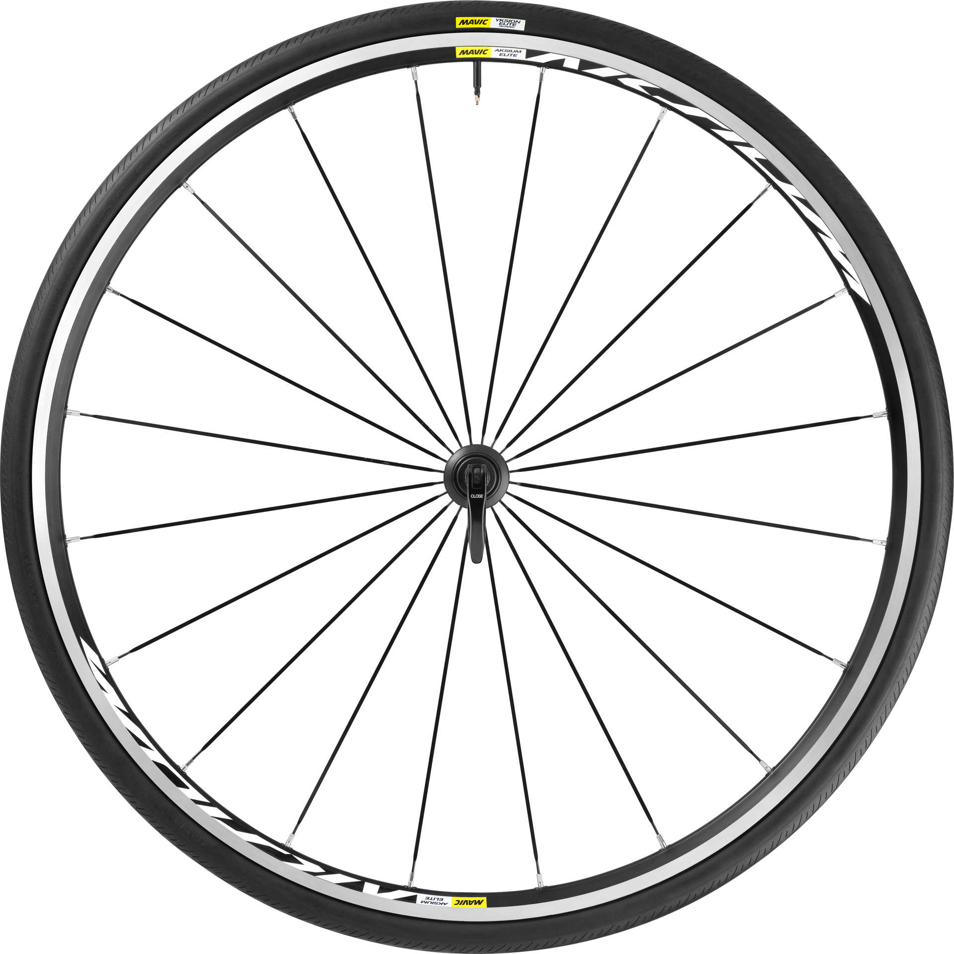 Mavic Aksium Elite Clincher Race Wielset met 25mm Band Zwart