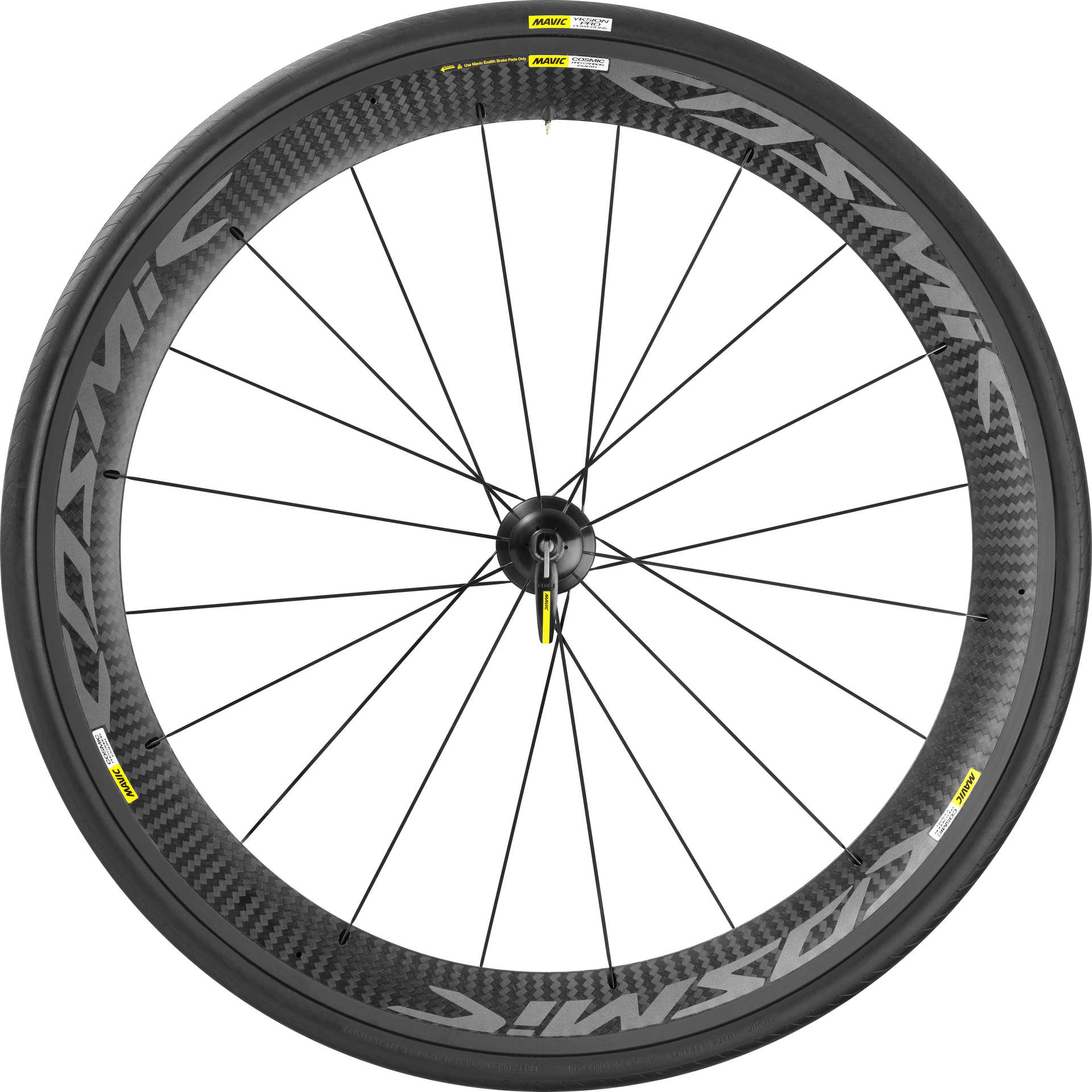 自転車本体 MAVIC COSMIC PRO CARBON Exalith Mavic Cosmic Pro Carbon Exalith Race Wielset 25mm Band Zwart