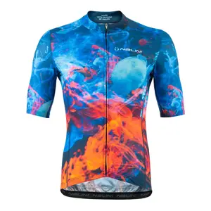 Nalini Liquid Fietsshirt Korte Mouwen Rood/Blauw Heren