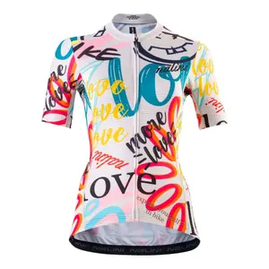 Nalini Graffiti Fietsshirt Korte Mouwen Dames Multi