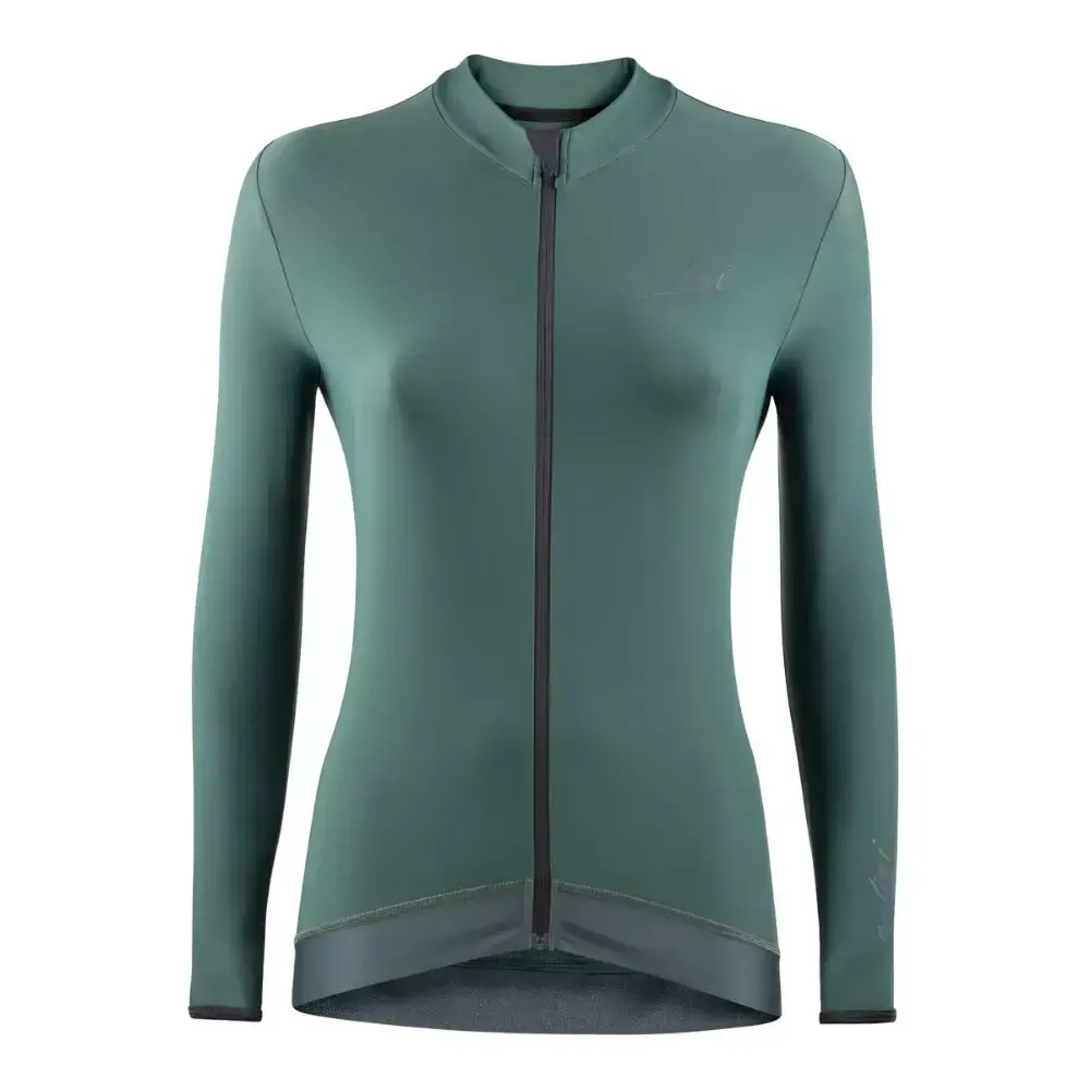 NALINI New Wrap Fietsshirt Lange Mouwen Groen Dames