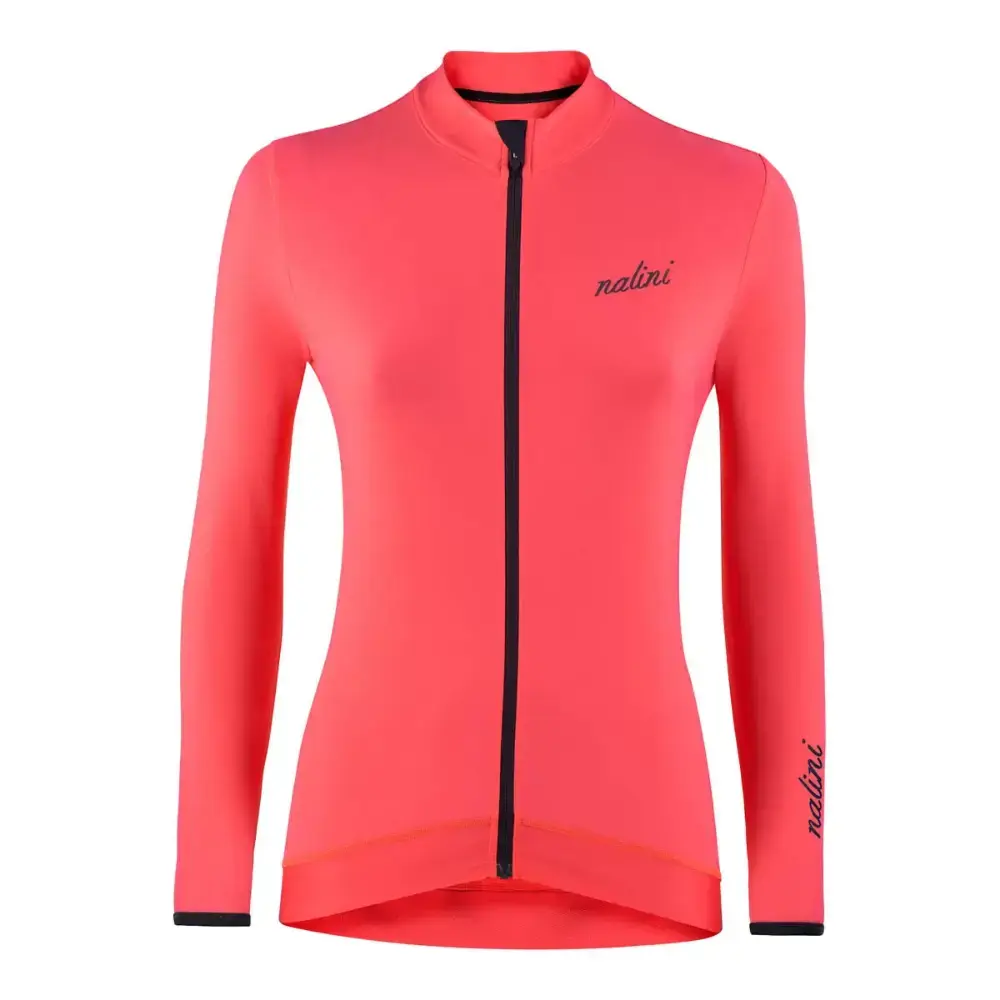 NALINI New Wrap Fietsshirt Lange Mouwen Roze Dames