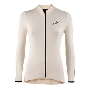 Nalini New Wrap Fietsshirt Lange Mouwen Offwhite Dames