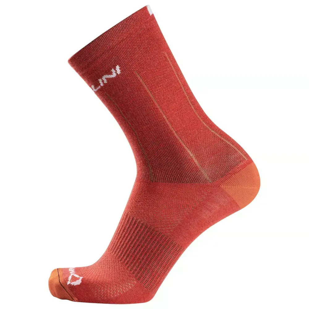 NALINI Thermo Wool Fietssokken Donkerrood