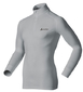 Odlo Thermoshirt Lange Mouwen Warm En Col Heren Grey Melange