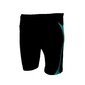 Odlo Hardloopbroek Short Active Black/Peacock Blue Dames