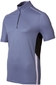 Odlo Stand-up Collar SS 1/2 Zip Hardloopshirt Blauw/Zwart Heren