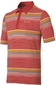 Odlo Polo Shirt Stripes SS Custom Formula One/Oyster Gray Heren