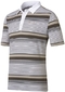 Odlo Polo Shirt Stripes SS Custom White/Black Heren