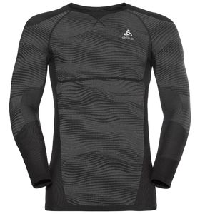 Odlo Performance Blackcomb Warm SUW Thermoshirt Lange Mouwen Zwart Heren