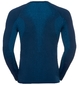 Odlo Performance Warm SUW Crew Neck Thermoshirt Lange Mouwen Blauw Heren