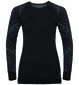 Odlo Natural Kinship Warm Thermoshirt Lange Mouwen Zwart Dames