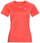 Odlo Element Light Crewneck Hardloopshirt Korte Mouwen Roze Dames