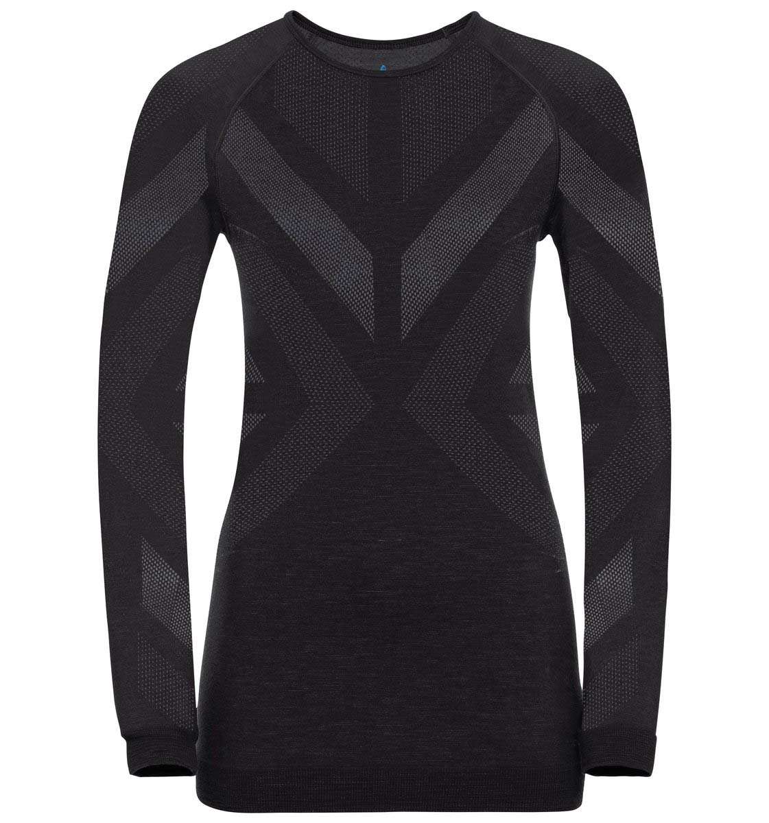 Odlo Natural Kinship Ondershirt Lange Mouwen Zwart/Grijs Dames