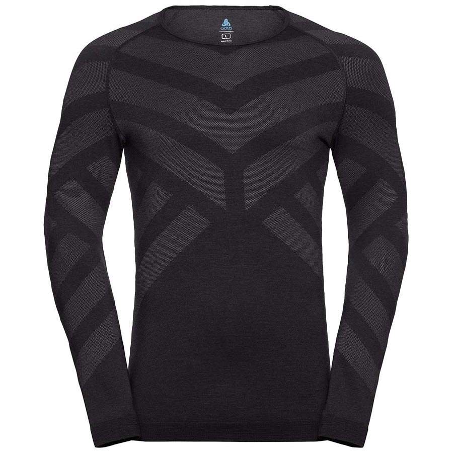 Odlo Natural Kinship Ondershirt Lange Mouwen Zwart/Grijs Heren