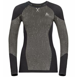 Odlo Blackcomb Crew Neck Ondershirt Lange Mouwen Zwart Dames