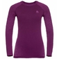 Odlo Performance Warm Eco Crew Neck Ondershirt Lange Mouwen Paars Dames