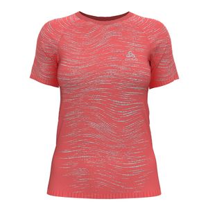 Odlo Blackcomb Ceramico Hardloopshirt Korte Mouwen Roze Dames