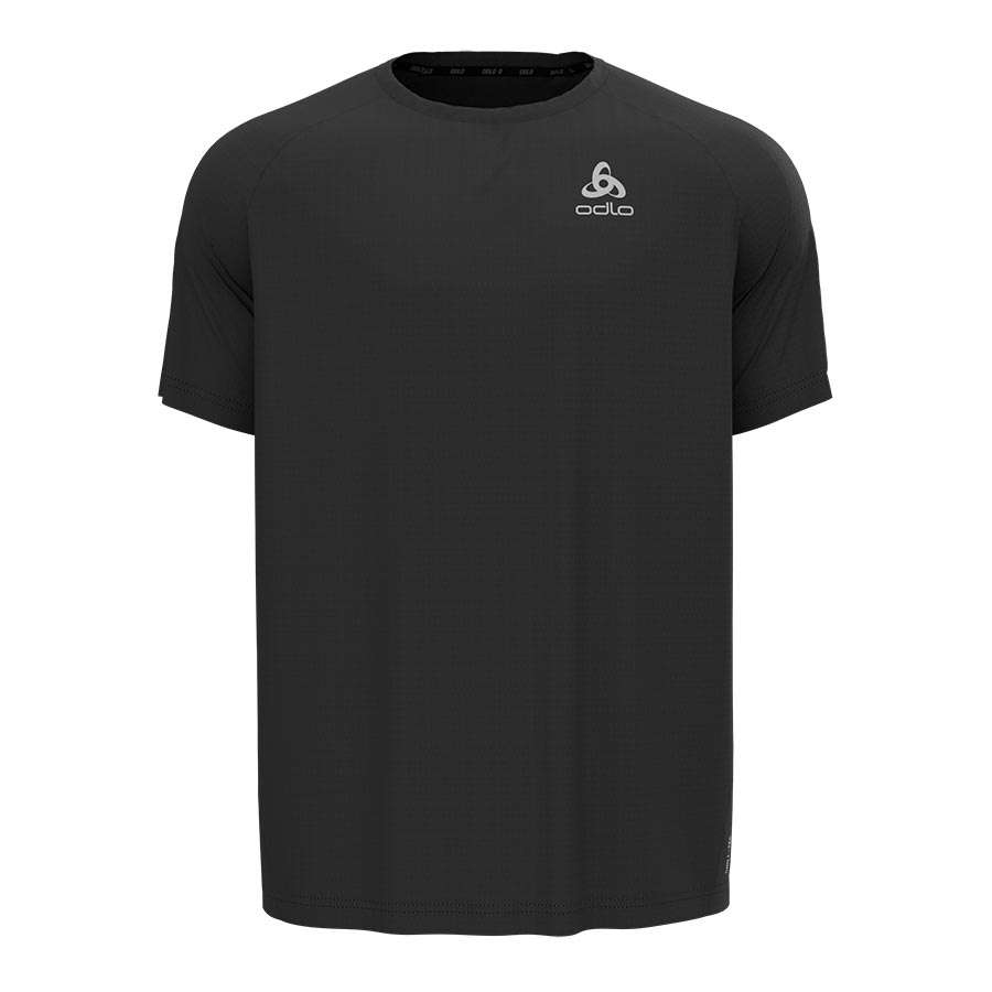Odlo Essential Chill Hardloopshirt Korte Mouwen Zwart Heren