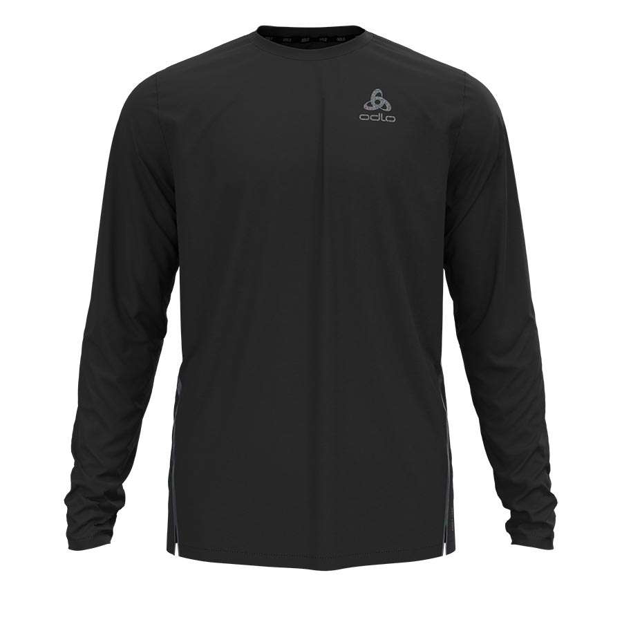Odlo Zeroweight Chill Hardloopshirt Lange Mouwen Zwart Heren