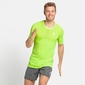 Odlo Essential Seamless Hardloopshirt Crew Neck Korte Mouwen Groen Heren