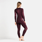 Odlo Performance Warm Eco Onderbroek Lang Donkerrood Dames