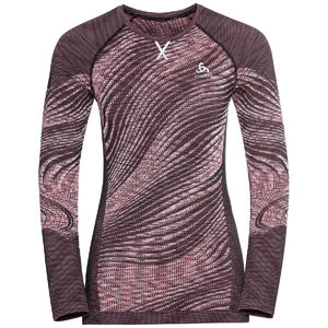 Odlo Blackcomb Eco BL Crew Neck Thermoshirt Lange Mouwen Donkerrood Dames