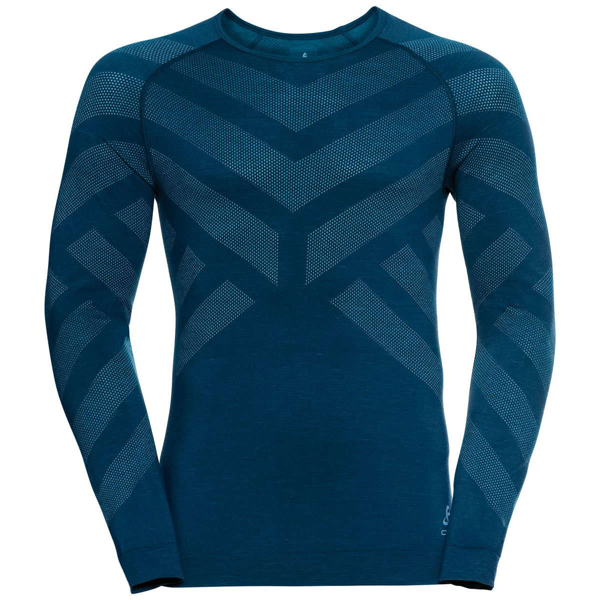 Odlo Natural Kinship Thermoshirt Lange Mouwen Donkergroen/Groen Heren