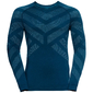 Odlo Natural Kinship Thermoshirt Lange Mouwen Donkergroen/Groen Heren