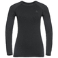 Odlo Performance Warm Eco Crew Neck Thermoshirt Lange Mouwen Zwart
